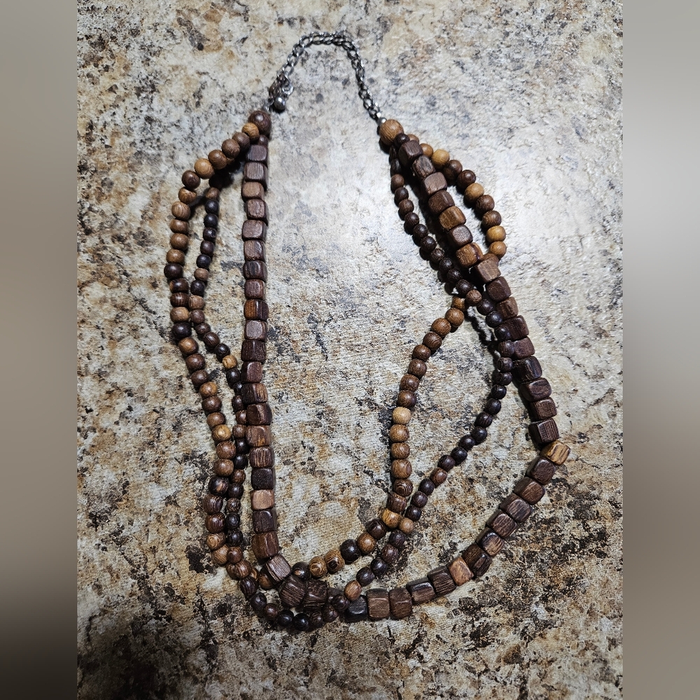 Wooden Beaded Necklace